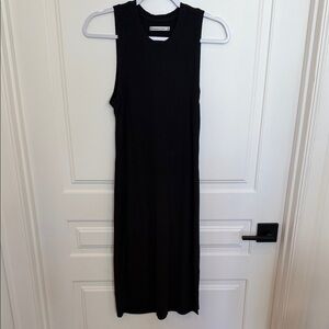 Abercrombie & Fitch Black Midi Dress